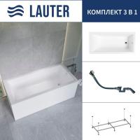 Ванна Lauter Athena 170x80 21090080 (с каркасом и сифоном 21Y32002 белый)