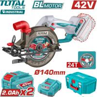 Дисковая (циркулярная) пила Total TSLI4214012 (с 2-мя АКБ)