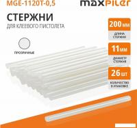 Клеевые стержни MaxPiler MGE-1120T-0.5 (26 шт, прозрачный)