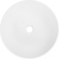 Умывальник Belux Джаз 410 Круг (18, белый матовый/Solid Surface)