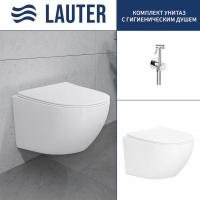 Унитаз подвесной Lauter Sulzdorf + Breez 21GN7071CH (белый с микролифтом)