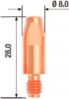 Наконечник контактный для горелки Fubag M6х28 мм ECU D=1.0 мм FB.CTM6.28-10