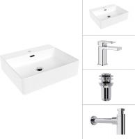 Умывальник Lauter 21478 + Cascade 21СК655C + сифон 21635CH + донный клапан 21190CH (хром)