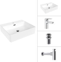 Умывальник Lauter 21478 + Awe 21CK128C + сифон 21635CH + донный клапан 21190CH (хром)