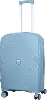 Чемодан-спиннер Eurobags PP-N81 (M, голубой)