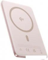 Внешний аккумулятор Baseus PicoGo AM41 Ultra-Slim Qi2 Magnetic Power Bank 10000mAh (розовый)