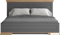 Кровать Black Red White Marselle LOZ160х200 с ПМ (дымчатый алмаз/дуб урбан янтарный, дымчатый алмаз)