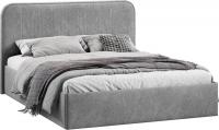 Кровать Трия Тиффани Тип 1 c ПМ и заглушиной 160x200 (Wellmart Silver)