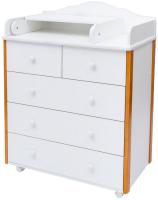 Детский комод Incanto Nuvolla Plus с пеленальной доской 800/5 PK-0006/10 (белый)