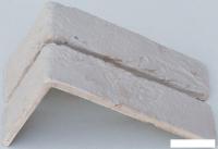 Декоративный кирпич Stone Mill Кирпич шамотный угловой (слоновая кость)