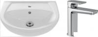 Умывальник Cersanit Erica 55 S-UM-ERI-55-1-W + 63063