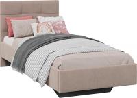 Кровать Трия Элис тип 1 с мягкой обивкой 80x200 (велюр ultra cashmere)