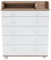 Детский комод Incanto Oskar V 800/5 PK-0004/1 (дуб/белый)