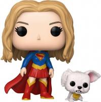 Фигурка Funko POP! Heroes. Supergirl With Puppy Krypto Fun90801