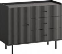 Тумба Anrex Soho 1D3S (графит/мрамор/дарк грей)