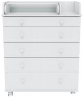 Детский комод Incanto Oskar V 800/5 PK-0004/0 (белый)