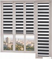Шторы день-ночь НеоФьюжен Баланс 75х200 правая (графит)