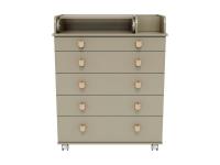 Детский комод Incanto Мишка с органайзером 800/5 PK-0060/06 (кашемир)