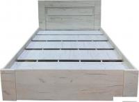 Кровать Поставымебель 145x207.7x99.9 КМС-Е-01 (без матраца, дуб крафт белый)