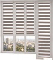 Шторы день-ночь НеоФьюжен Баланс 45х200 левая (кофейный)