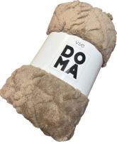 Плед Миланка Vse Doma 150x200 (шерпа/косичка/какао)