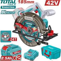 Дисковая (циркулярная) пила Total TSLI4218512 (с 2-мя АКБ, кейс)