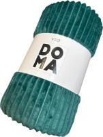 Плед Миланка Vse Doma 180x200 (полоса/изумрудный)
