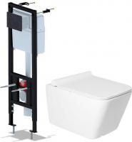 Унитаз подвесной Saniteco KW-9004W + Ани Пласт WCP4133