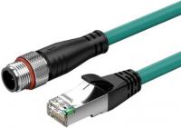 Кабель Vention IAIGH M12 8 Pin X-Code - RJ45 (2 м, зеленый)