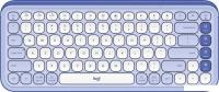 Клавиатура Logitech Pop Icon Keys 920-013090 (сиреневый/белый, с гравировкой)