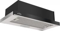 Кухонная вытяжка Elikor Интегра Glass 60Н-400-В2Д 947904 (нержавеющая сталь/черное стекло)