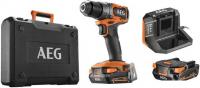 Дрель-шуруповерт AEG Powertools BS18SBL2-202C 4935480056 (с 2-мя АКБ, кейс)