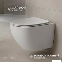 Унитаз подвесной Saniteco Torando T-203W (белый)