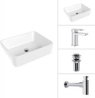 Умывальник Lauter 21675 + Cascade 21СК655C + сифон 21635CH + донный клапан 21190CH (хром)