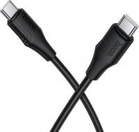 Кабель Hoco X124 60W USB Type-C - USB Type-C (1 м, черный)