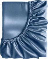 Простыня Goldtex Perle Tencel Дельфиниум 160x200x40 8028T