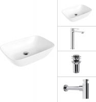 Умывальник Lauter 21454 + Moon 21СK81691C + сифон 21635CH + дон.клапан 21190CH (хром)