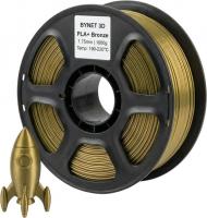 Филамент BYNET3D PLA + BN_PLA10_BZ (Bronze)