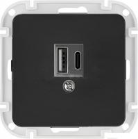 Розетка Bylectrica Astrum РП5-6561 (карбон)