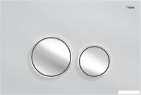 Панель смыва Pexay Nova Orb Glass с круглыми клавишами (глянцевые белый)