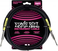 Гитарный кабель Ernie Ball P06048 6.3 мм - 6.3 мм (3 м, черный)