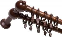 Карниз для штор Белост Двухрядный 2КМ-01-300-06 мод.01 (3м, дуб)