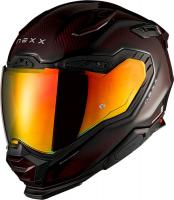 Мотошлем Nexx Helmets X.WST3 Lava Carbon (2XL, красный)
