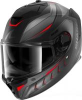 Мотошлем Shark Helmets Spartan GT Pro Carbon Mekarium HE1360E-DAR-M (M, черный матовый/антрацит/крас
