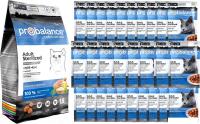 Сухой корм для кошек Probalance Sterilized курица (1.8кг+28х85г)