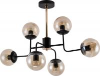 Люстра средней высоты LedCity LC1494-6 40453 (черный/золотой хром)