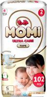 Подгузники Momi Ultra Care Mega pack S 4-8 кг (102 шт)