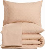 Евро комплект постельного белья Goldtex Евро Boho Cotton Амбер 7255
