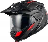 Мотошлем Nexx Helmets X.LFC Terra (M, серый/красный)