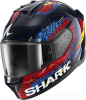 Мотошлем Shark Helmets D-Skwal 3 Speed-Vib HE0908E-BRB-S (S, синий/красный/синий)